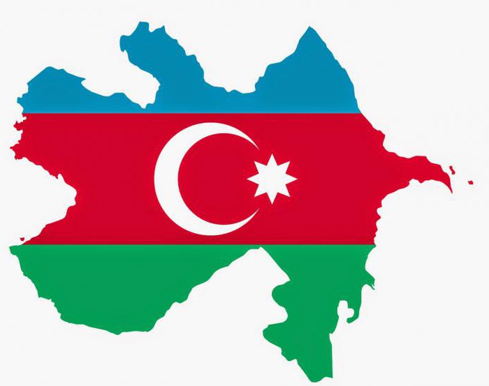 Azerbaijão: bandeira e brasão de armas do país